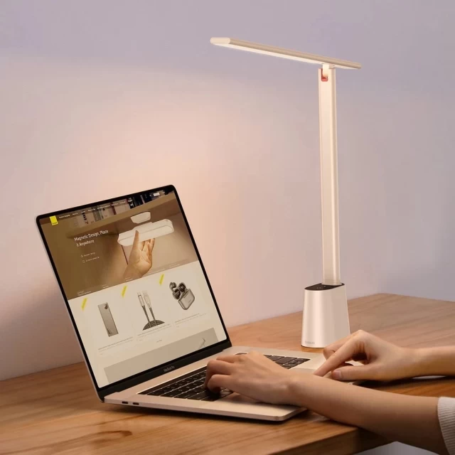 Настільна світлодіодна акумуляторна лампа Baseus Smart Eye Series Charging Folding Smart Light White (DGZG-02)