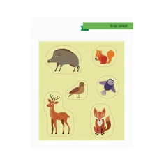 Книга Монтессорі: світ досягнень. Моя перша книга з фантастичними наліпками. У лісі - Кьяра Піродді